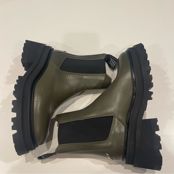 Zadig & Voltaire Leather Chelsea Combat boots in Military new - Picture 6 of 12